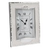 Happy Homewares Traditional 60th Anniversary Clock in White Epoxy with