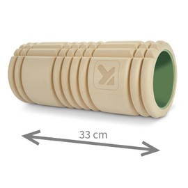 TRIGGERPOINT 21909 Trigger Point Eco Grit Foam Roller (R) 21909, Length 13.0 inches (33 cm), Myofascial Release Cream [SDGs MODEL (Environmentally Friendly Material)]