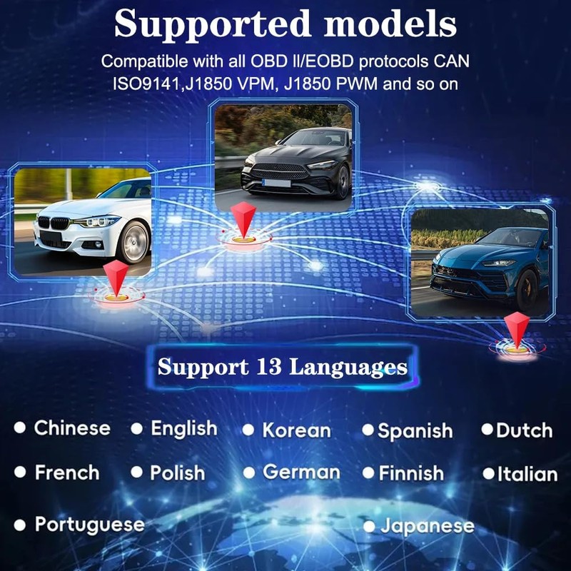 Mengshen Car OBD2 Scanner Check Engine Fault Code Reader with