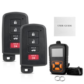 2PCS DIY Remote Key Fob with OBD Tool for 2013-2018 Toyota Camry Avalon Corolla HYQ14FBA with DIY Instructions Kit
