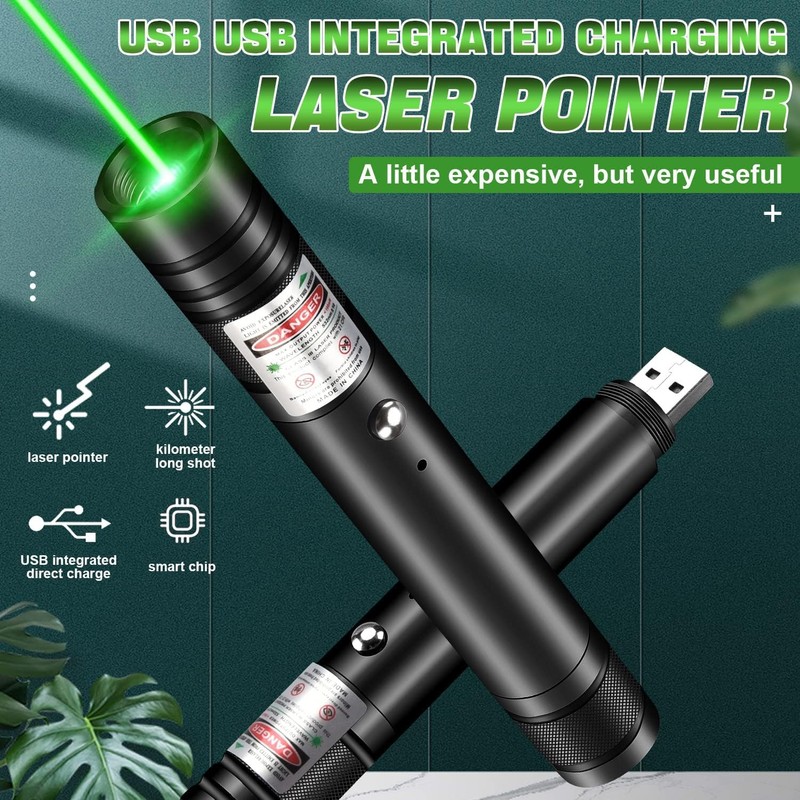 LUEIIN Long Range Laser Pointer 10000 Feet Visible Beam,USB Rechargeable