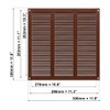 300mm x 300mm Brown Metal Air Vent Grille