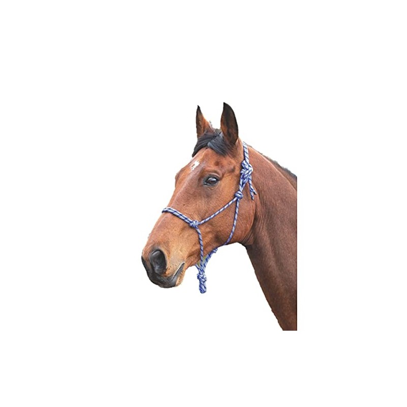 Shires Rope Control Headcollar Pink/Black