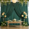 20ftx10ft Hunter Green Backdrop Curtains for Party Background, Wrinkle Free