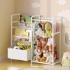 BBLIKE Kids Bookshelf and Stuffed Animal Storage - Multi-Function Nursery
