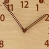 Wall Clock 10 Inch Round Silent Decorative Battery Operated Wooden