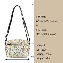 TGBJE Tiana Princess Inspired Crossbody Bag Frog Princess Gift You Gotta Dig A Little Deeper Messenger Bag Cartoon Movie Gift (Deeper Big CB)