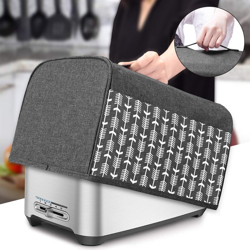 Yarwo 4 Slice Toaster Cover with Pockets and Top Handle,