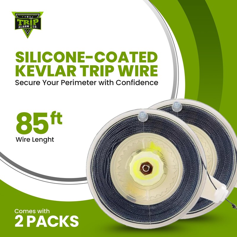 Kevlar Trip Wire on Reusable Reel By Trip Alarm Co