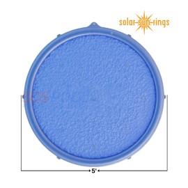 Solar Sun Rings Pool Cover | Plain Blue | SSRA-BL-02 (4 Pack)