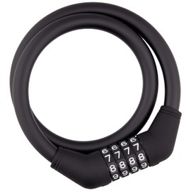 Gorin (GORIN) Wire Lock G228W 4-Digit Maiset φ12×600mm Black (K)