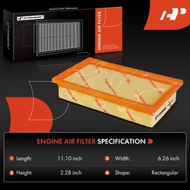 A-Premium Engine Air Filter Compatible with Saab 9-3 1999-2001/2003, 900 1994-1998, 2.0L 2.3L, Replace# 4236030