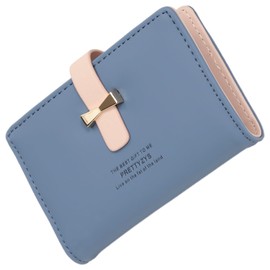 StarrySpirit Women's Large Capacity Credit Card Holder Card File, sax blue