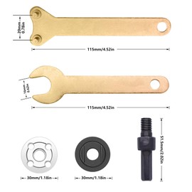 Connecting Rods Converter Set, 10mm Shank Arbor Electric Drill Metal Angle Grinder Adapter Set Mandrel Drill Adaptor with Spanner Electric Drill Variable Angle Grinder Converter Tool Accessory
