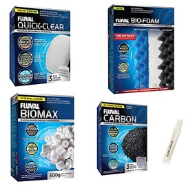 Inland Seas Fluval 206/207 Canister Filter Semi Annual Maintenance Kit Bundle (5 Items)