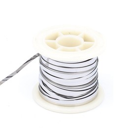 Boxonly Heater Wire 0.2x3mm Wrapping Resistor Nickel Chromium Alloy Cr25Ni20 Electric Heating Wire 7.5m for Heating Elements 25ft