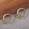 Tiazza 8Pcs Antique Brass Ring Pull Handle Kitchen Cabinets Wardrobe