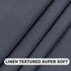 DWCN Dark Grey Valance for Windows, 18 Inch Bathroom/Bassement/Kitchen Curtains,