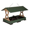 JCs Wildlife Green and Tan Large Fly Thru Bird Feeder