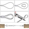 15M Wire Rope Kit in 19PCS/2mm 304 Stainless Steel Rope