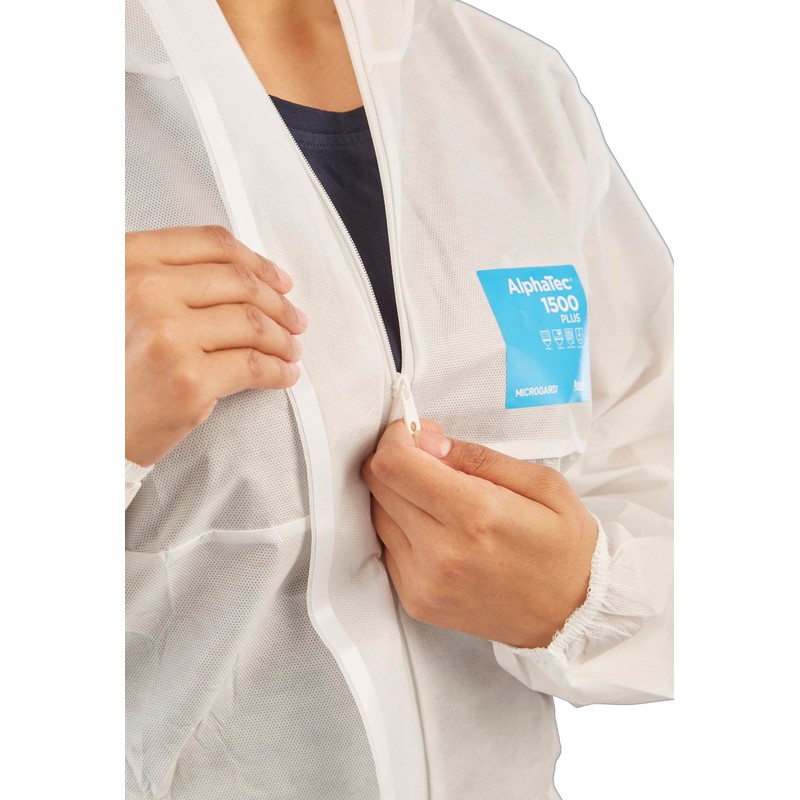 Ansell 1500-111/138 Overall, White, 2 (S)