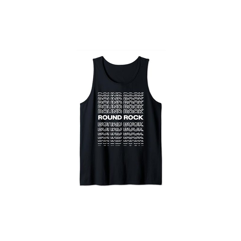 Minimalist City - USA Modern Round Rock Tank Top