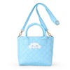 Sanrio 309532 Quilted 2-Way Mini Tote Bag, Cinnamoroll, Handbag, Crossbody