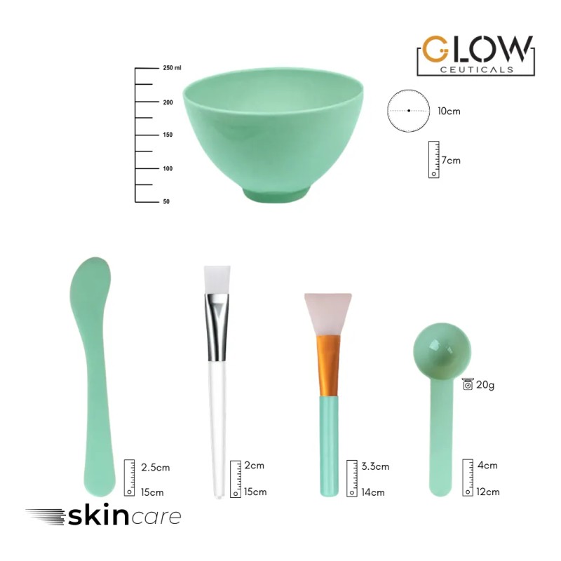 🔥 Kit con bowl preparación mascarillas faciales Vitaminas y Minerales