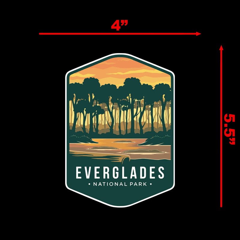 Everglades National Park Sticker Decal Notebook Car Laptop 4"x5.5" (Color)