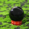 dssmboom 45-50mm Crystal Ball Ornament with Wooden Stand for Meditation,