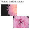 LOLYSIC Pink Feather Light Shade, 30cm Fluffy Lampshade Shade for