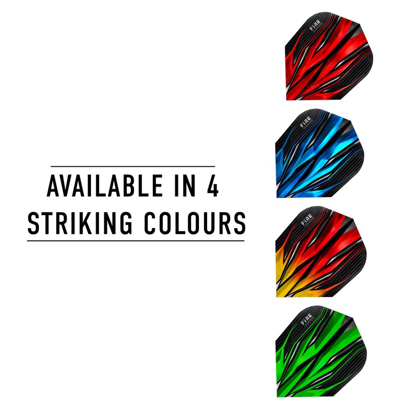 Harrows FIRE Flights| Set of x5 Premium Extra Strong Dart