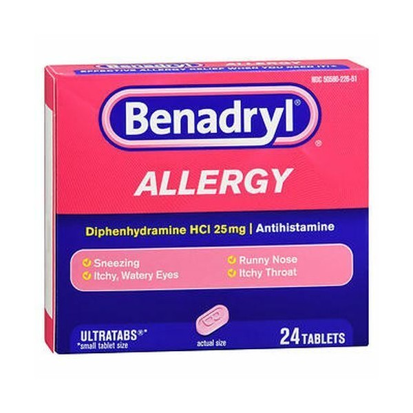 Benadryl Allergy Ultratabs 24 Tabs 25 mg by Benadryl