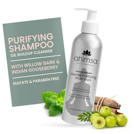 Ahimsa Champú suave purificante | Sin sulfato | Eliminar la acumulación | Corteza de sauce