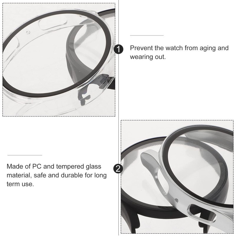 Gatuida 3pcs Scratch Watch Case Full Coverage for Watch Lightweight
