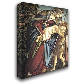 Madonna and Child and The Young St John The Baptist 20x24 Gallery Wrapped Stretched Canvas Art by Sandro Botticelli