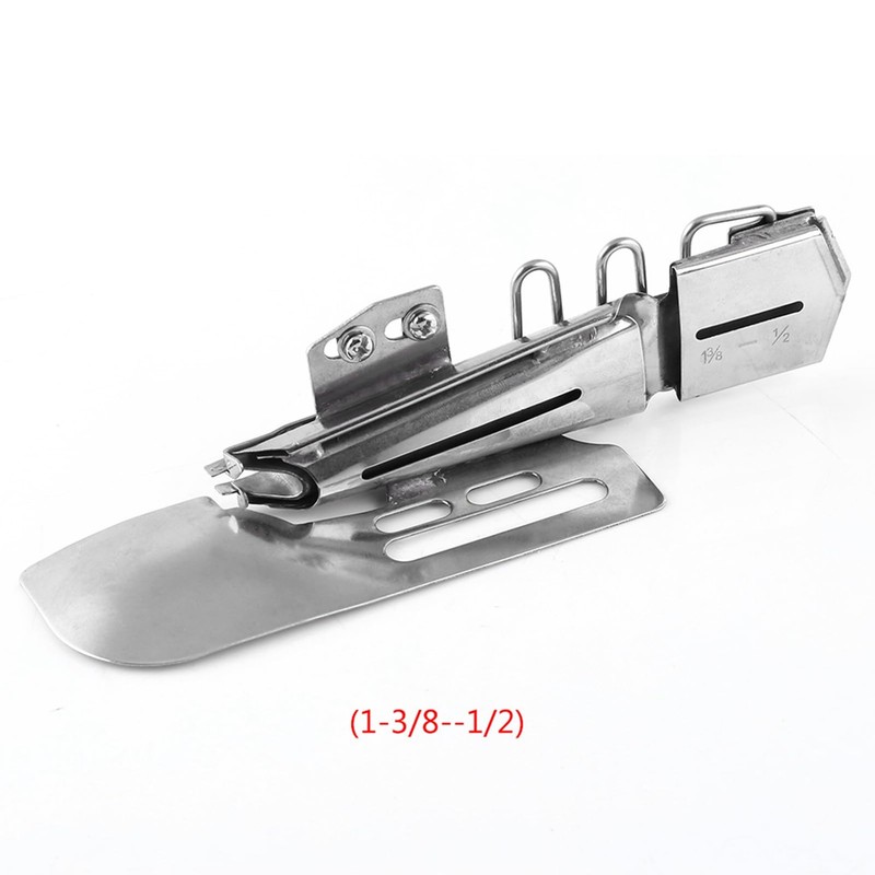 Luatoxry Sewing Machine Folder, 1-3/8in-1/2in Binding Attachment Folder, Metal Binding