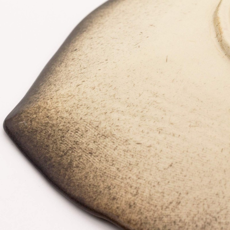 Mino Ware Leaf Platter Approx. 9.8 x 9.1 inches (25