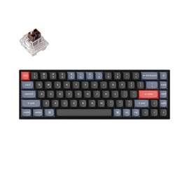 Keychron K6 Pro Wireless Custom Mechanical Keyboard, QMK/Launcher Programmable Macro, Hot-Swappable Keychron K Pro Brown Switch Keyboard, 65% Layout White Backlit Office Keyboard for Mac Windows Linux