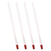 ONLYKXY 4 Pieces 17 cm Nail Cuticle Pusher, Red Rubber