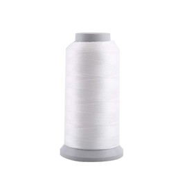 LetCart Luminous Sewing Thread, Spool Glow In The Dark Machine Hand Embroidery Sewing Thread for Leather Crafts Sewing Handmade DIY Reflective Embroidery Thread (3000 Yards White)