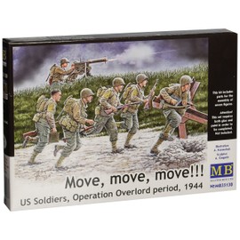 Masterbox 1:35 Scale US Soldiers, Operation Overlord Move, Move, Move! Figure