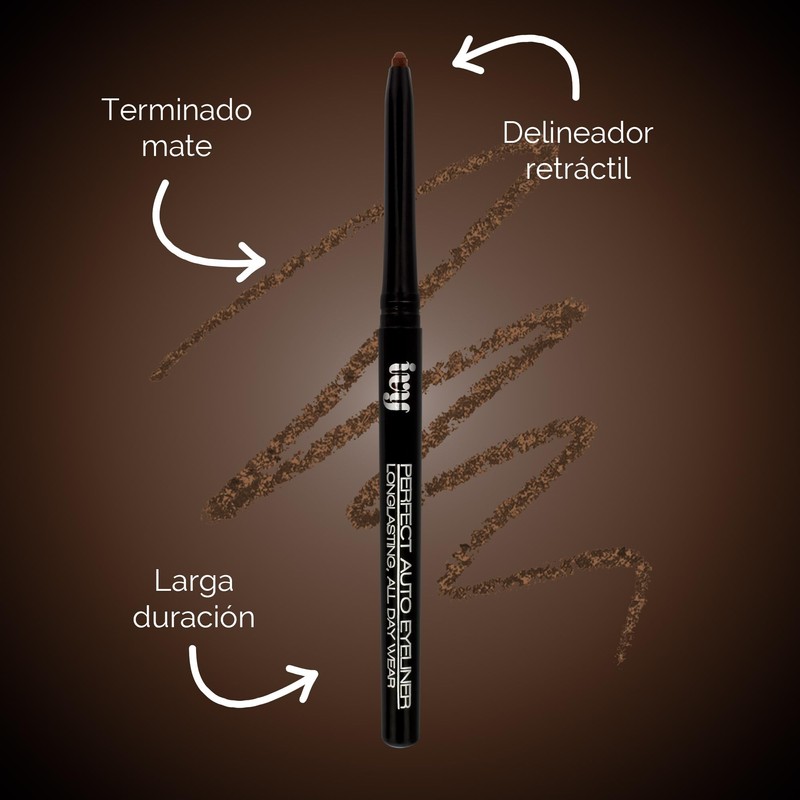 Kit Viral de Delineador Liquido Negro Italia Deluxe y lapiz