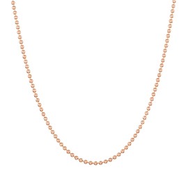 TOUSIATTAR 14k Rose Gold-Filled Ball Chain 1.5MM Necklace Gauge 14 Pendant for Jewelry 16-18 - 20-24 - 30 - inches (30)