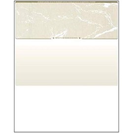 Stock de cheques de cupón de negocios - 500 hojas, cheque en la parte superior, mármol dorado