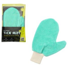 TiCK MiTT Blue Protective Glove for Tick Removal from Pets & Humans - Easy, Gentle, Chemical-Free Tick Handling - Portable & Durable for Outdoor Adventures