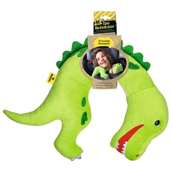 moses. Dino Neck Pillow Tyrannosaurus-Rex, Cuddly Toy Neck Pillow for