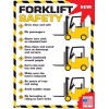 ALGRA Forklift Safety Rules Poster 18" x 24" Laminated