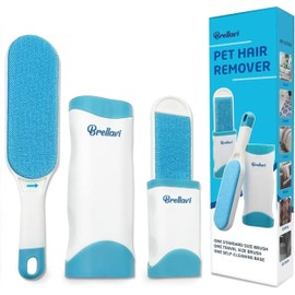 Lint Pet Hair Remover for Clothes: Reusable Dog Cat Fur Lint Removal Brush for Clothes Furniture Couch Carpet Bed Car Seat - Self-Cleaning for Pet Owners (Fresh Blue, 1 Pack)