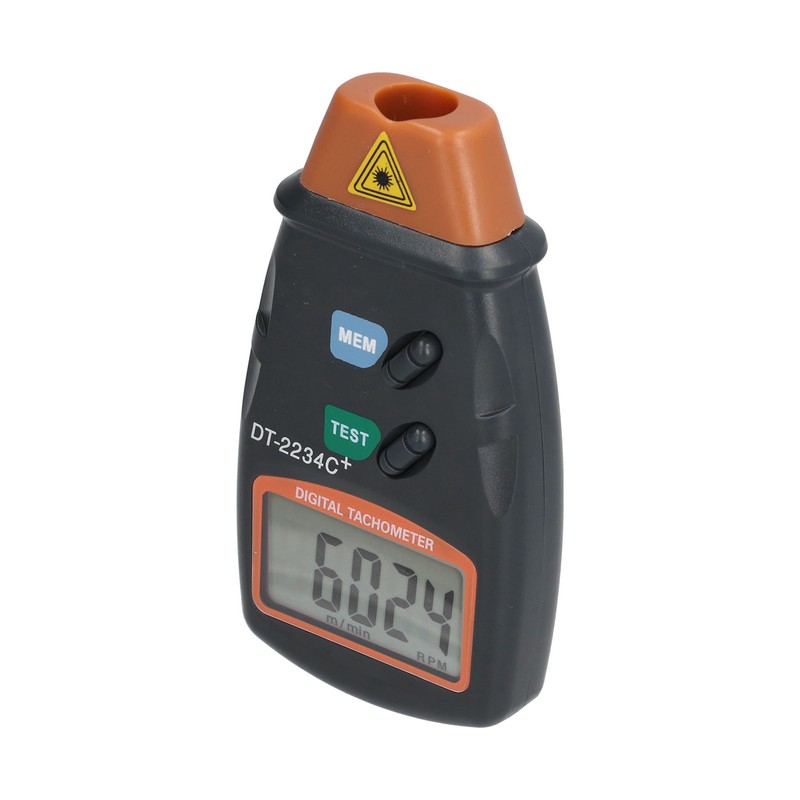 DT2234C+ Digital Laser Tachometer High Accuracy Non Contact Speedometer for
